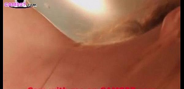  MILF Redhead with big Boobs from Texas using her Dildo on CAMS27.com